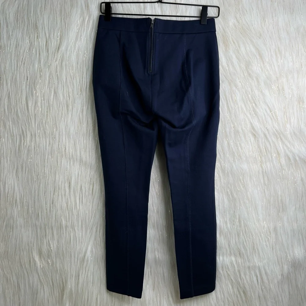 J.Crew Womens Pixie Cropped Skinny Pants Blue Low Rise Petites Medium PM New